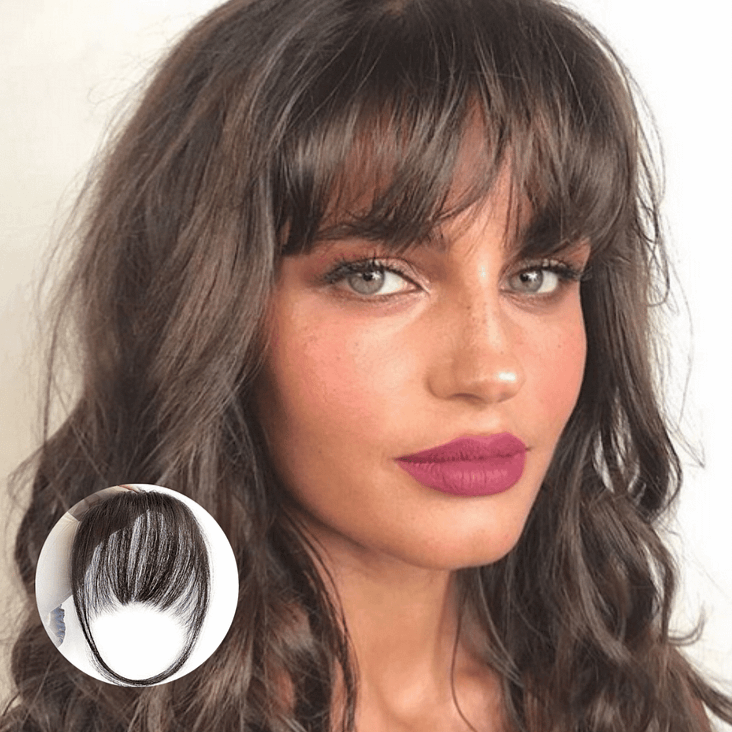Flequillo clipable para un look transformado instantáneamente