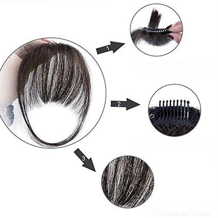 Flequillo clipable para un look transformado instantáneamente