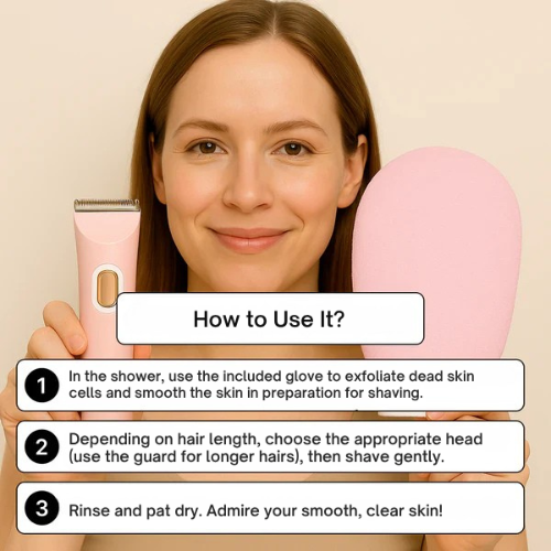Tondeuse rasoir femme – Peau lisse sans irritation