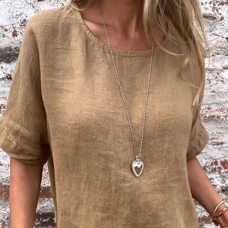 Blusa de algodón-lino: confort y elegancia en el día a día
