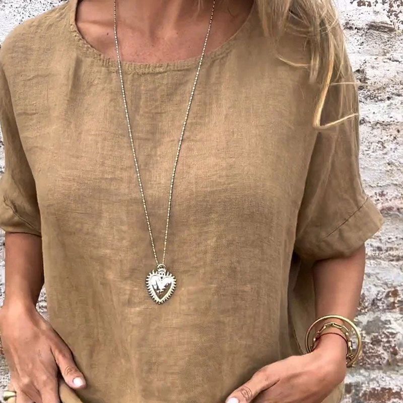 Blusa de algodón-lino: confort y elegancia en el día a día